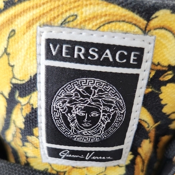 Versace Gold Barocco Medusa High Tops (Unisex) EU 38 US Mens 5.5 Wmns US 7 - Picture 6 of 8